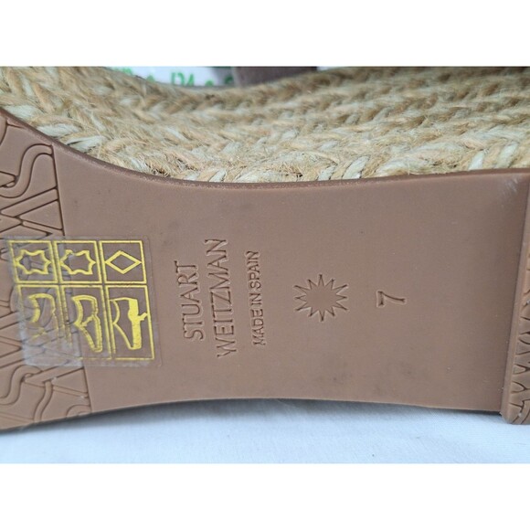 Stuart Weitzman The Zuzu Wedge Sandal Size 7 - Picture 6 of 7
